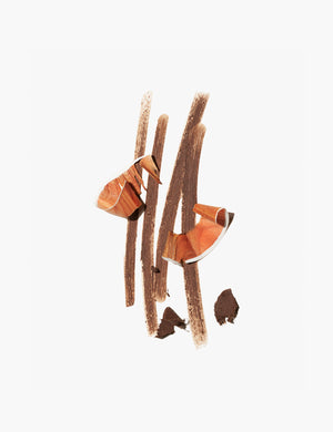 A swatch of Jones Road Beauty's The Brow Pencil in the shade, Light Brunette