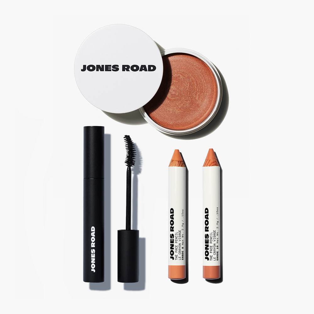 The 101 Set by Jones Road Beauty with 2 Face Pencils, The Mascara & Miracle Balm